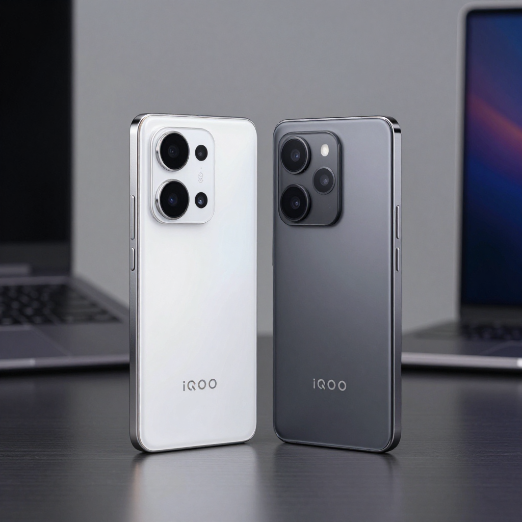 iQOO Z系列手机外观展示，突出轻薄机身和电池容量标识