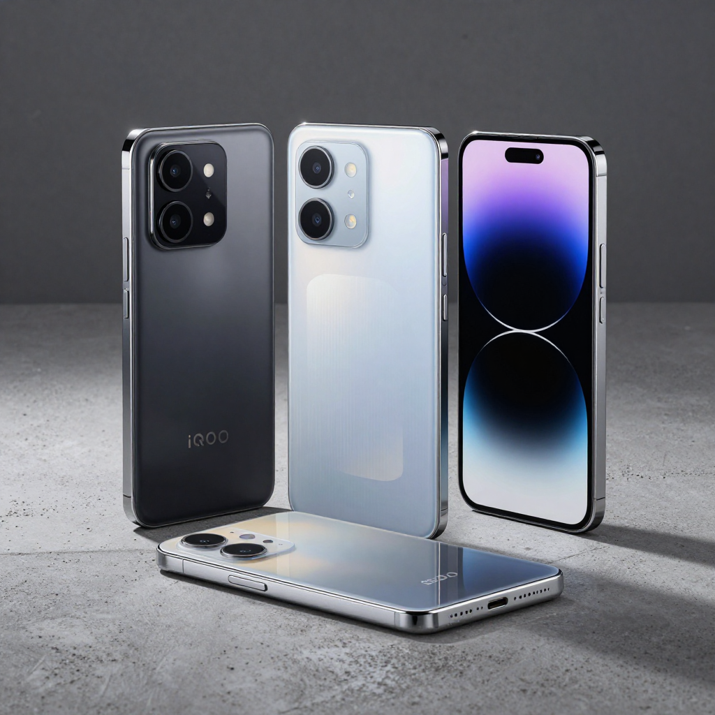 Redmi Note 14 Pro+ 和 iQOO Z9 Turbo 外观对比展示