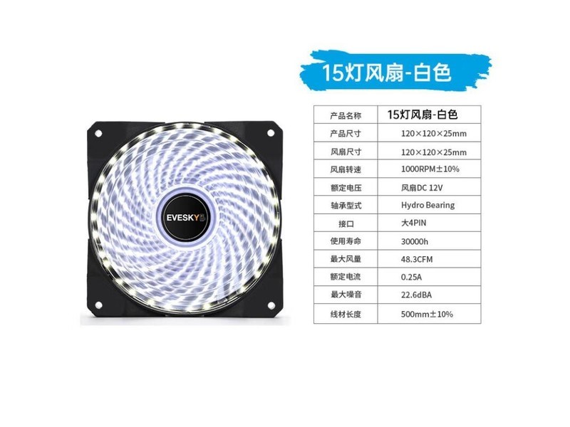 侧至柒 侧至柒TX12025 12025 220v 散热器产品图片