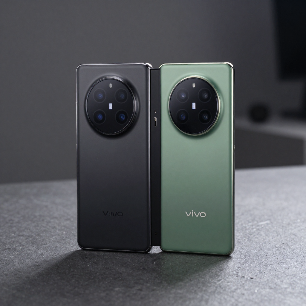 荣耀Magic V2与vivo X Fold3对比图，展示轻薄机身与影像模组细节