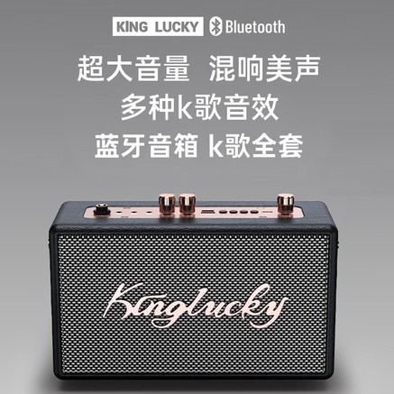 KING LUCKY（金运） S16ktv 黑【豪华版】对唱秒变KTV丨K歌音效丨送两只无线麦 - 图片 2