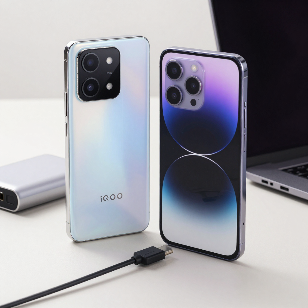 iQOO Z7手机游戏场景展示，屏幕显示高帧率游戏画面