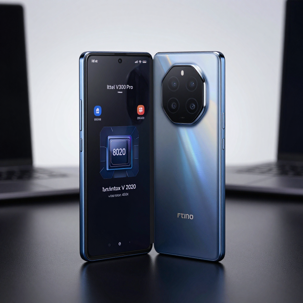 Transsion Tecno and Infinix smartphones lineup on a dark background