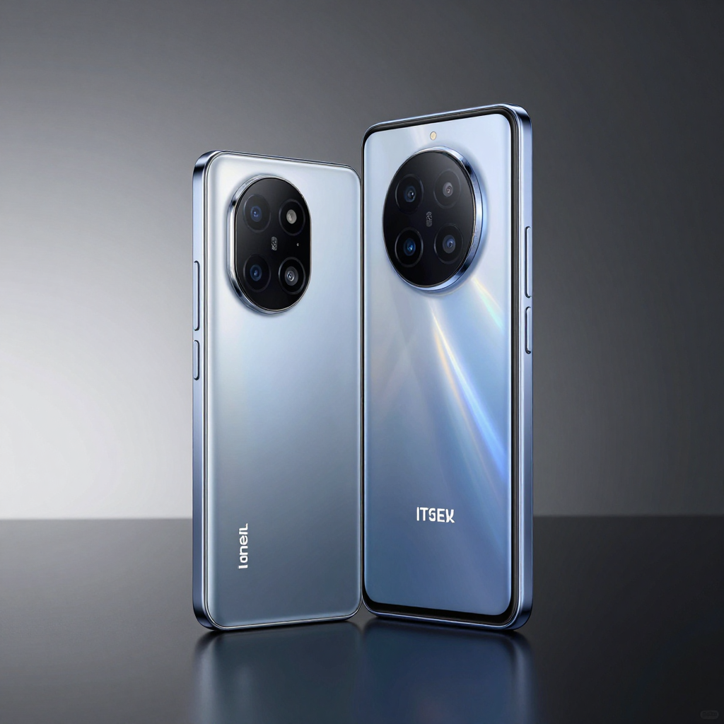 Transsion smartphones in various colors and models