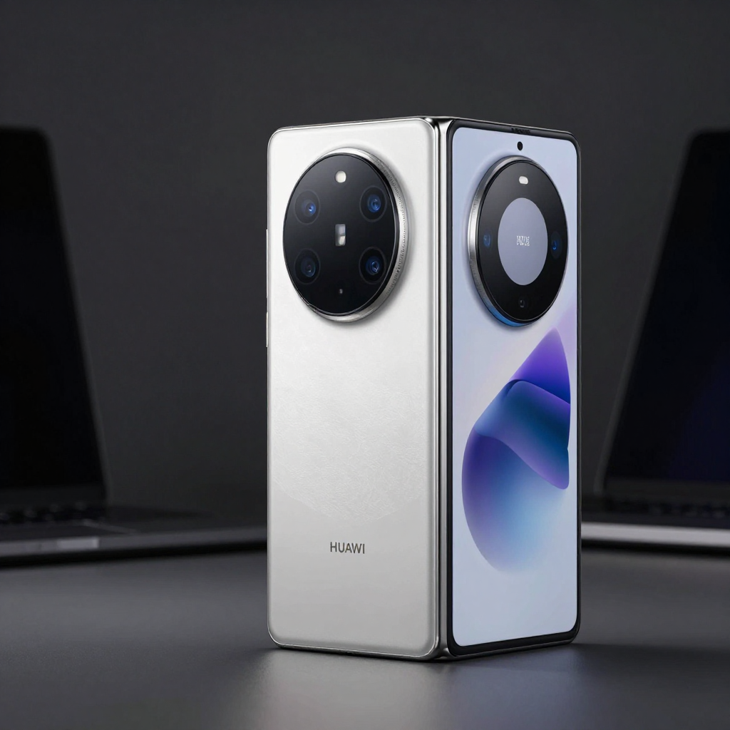 波导X1 Pro与华为Mate X5屏幕平整度对比特写
