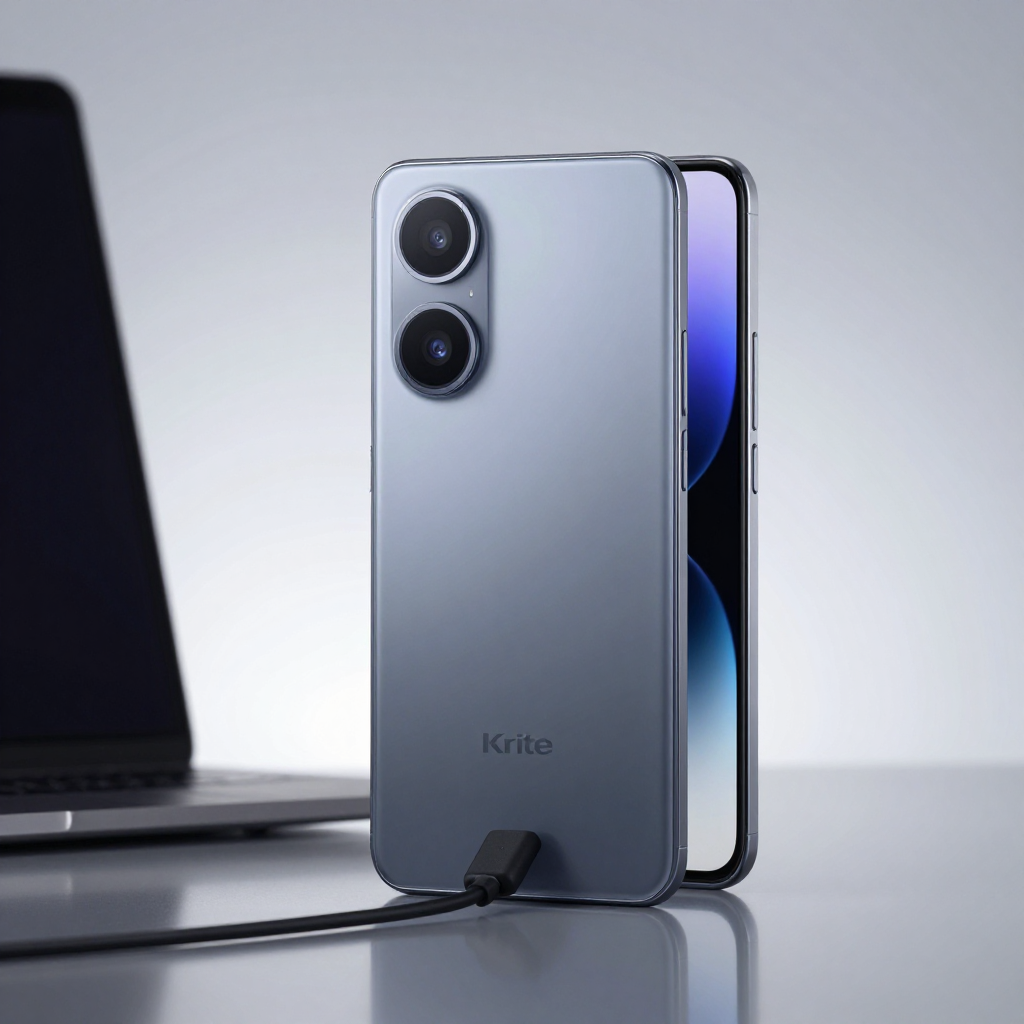 克里特Krite Pro 2026手机实拍图，展示其精致外观和摄像头模组