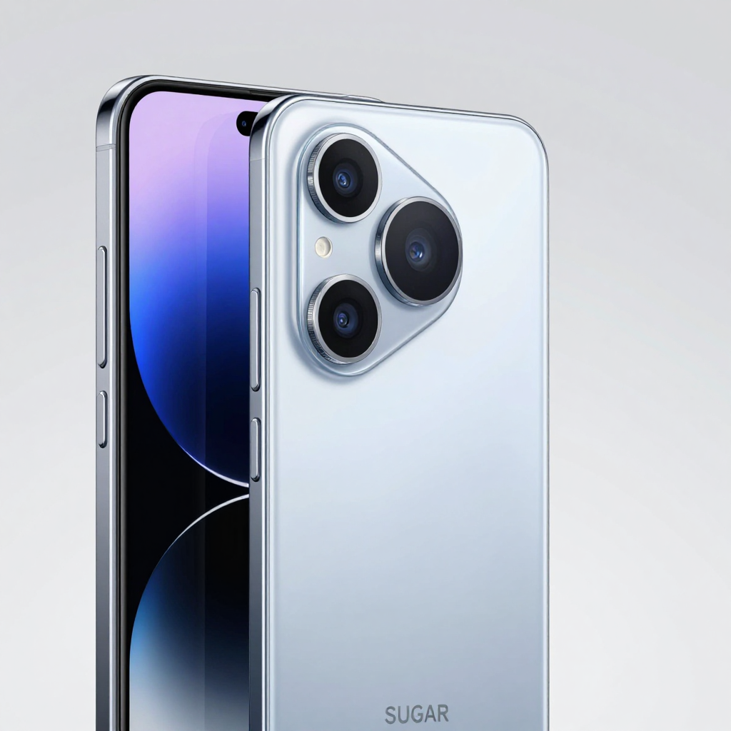 SUGAR Ultra系列旗舰手机，展示高端材质和影像模组