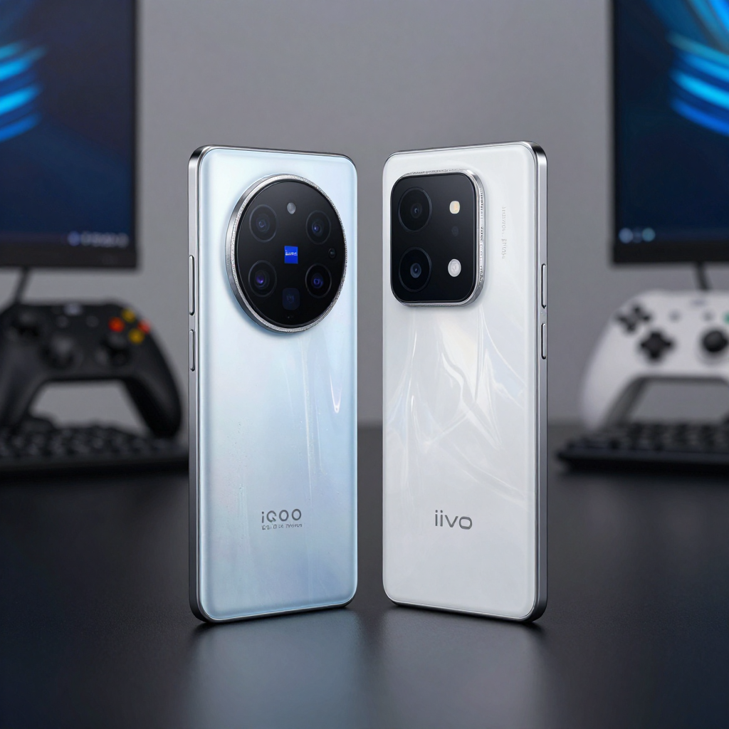 iQOO Z9 Turbo 游戏场景展示，屏幕显示高帧率游戏画面
