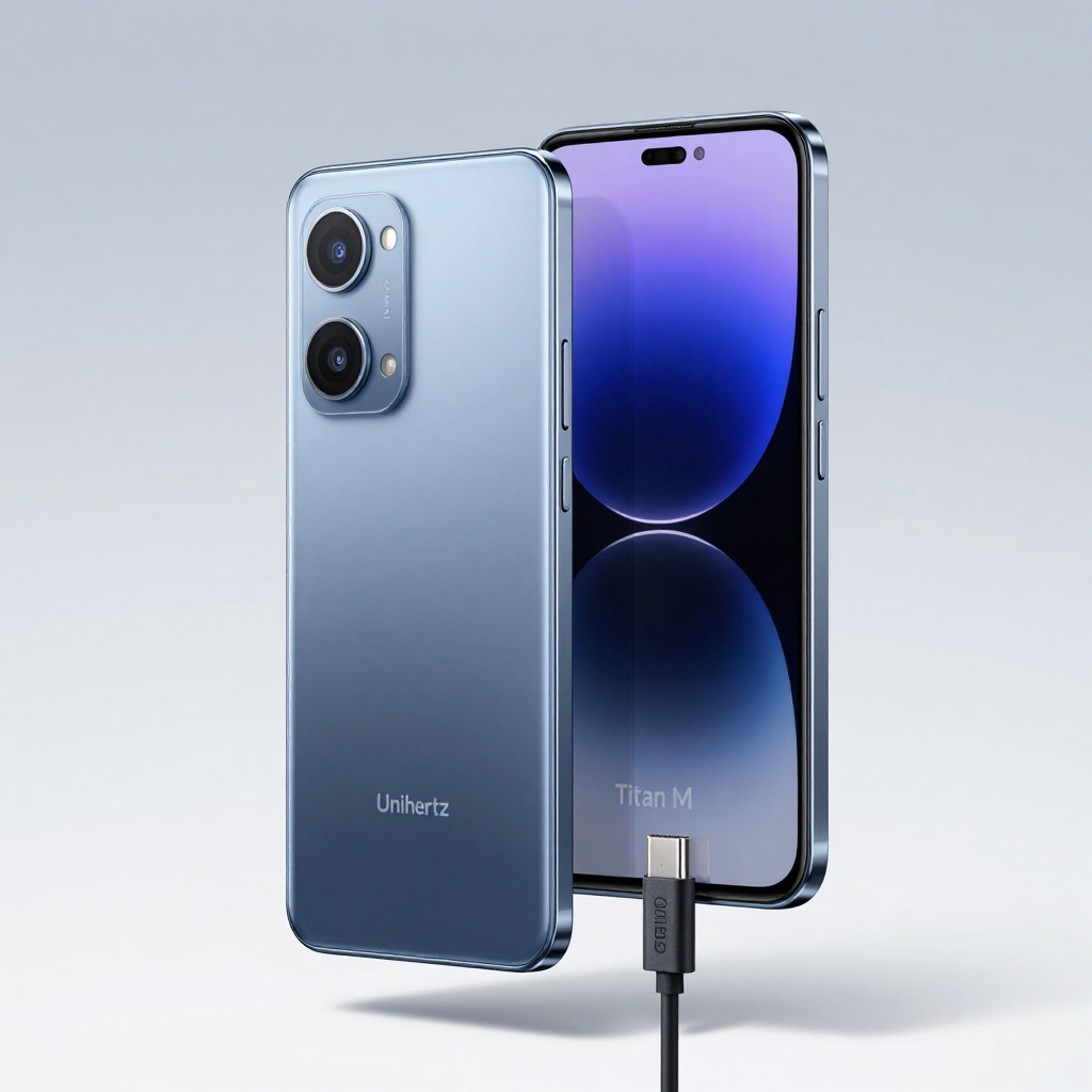 Unihertz Jelly 3 小屏手机特写，展示其紧凑设计和实体按键