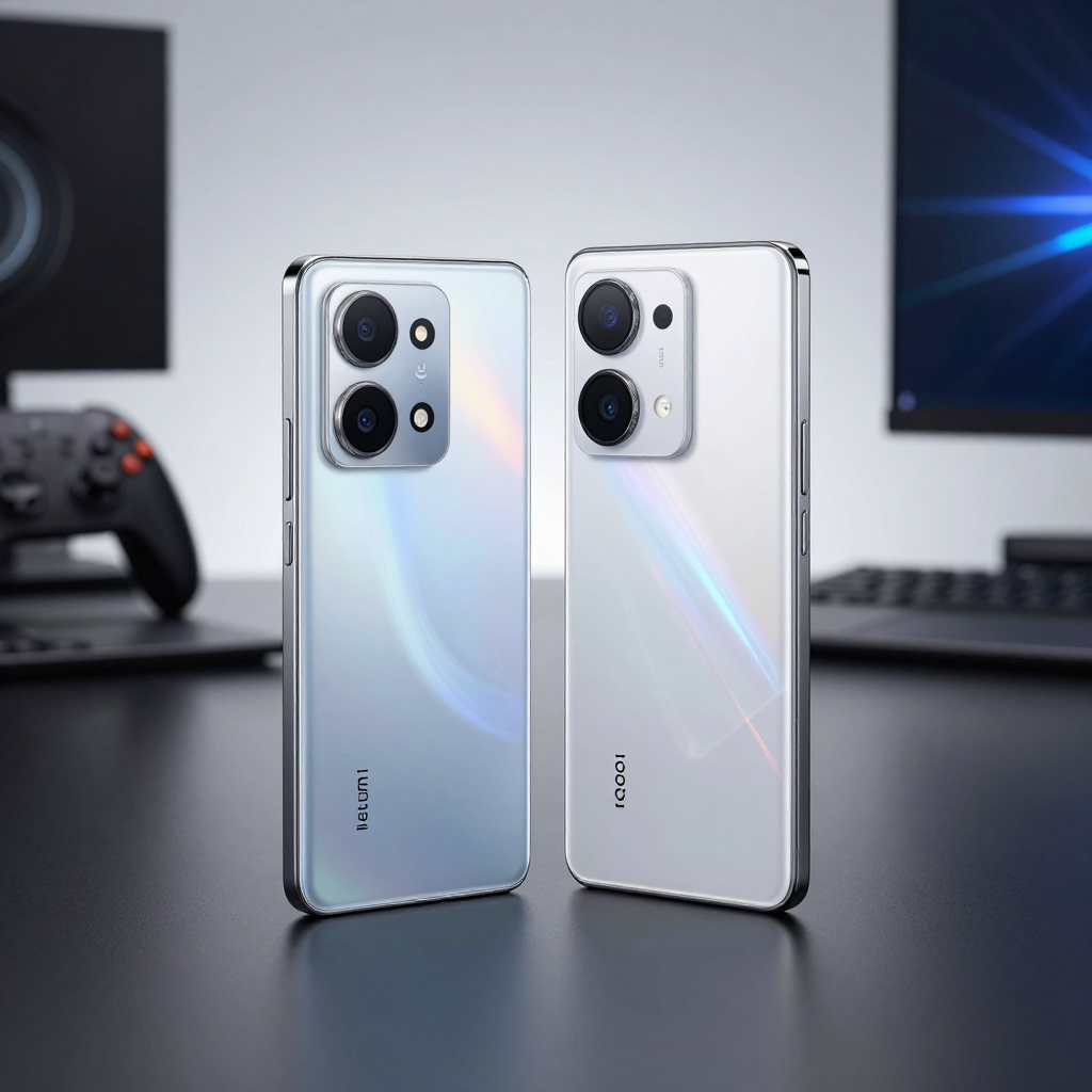 Redmi Note 13 Pro+ 和 iQOO Z9 Turbo 外观对比展示