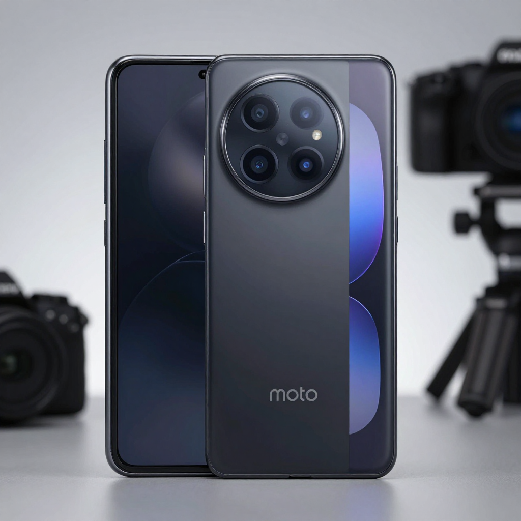 Moto Edge系列轻薄机身特写