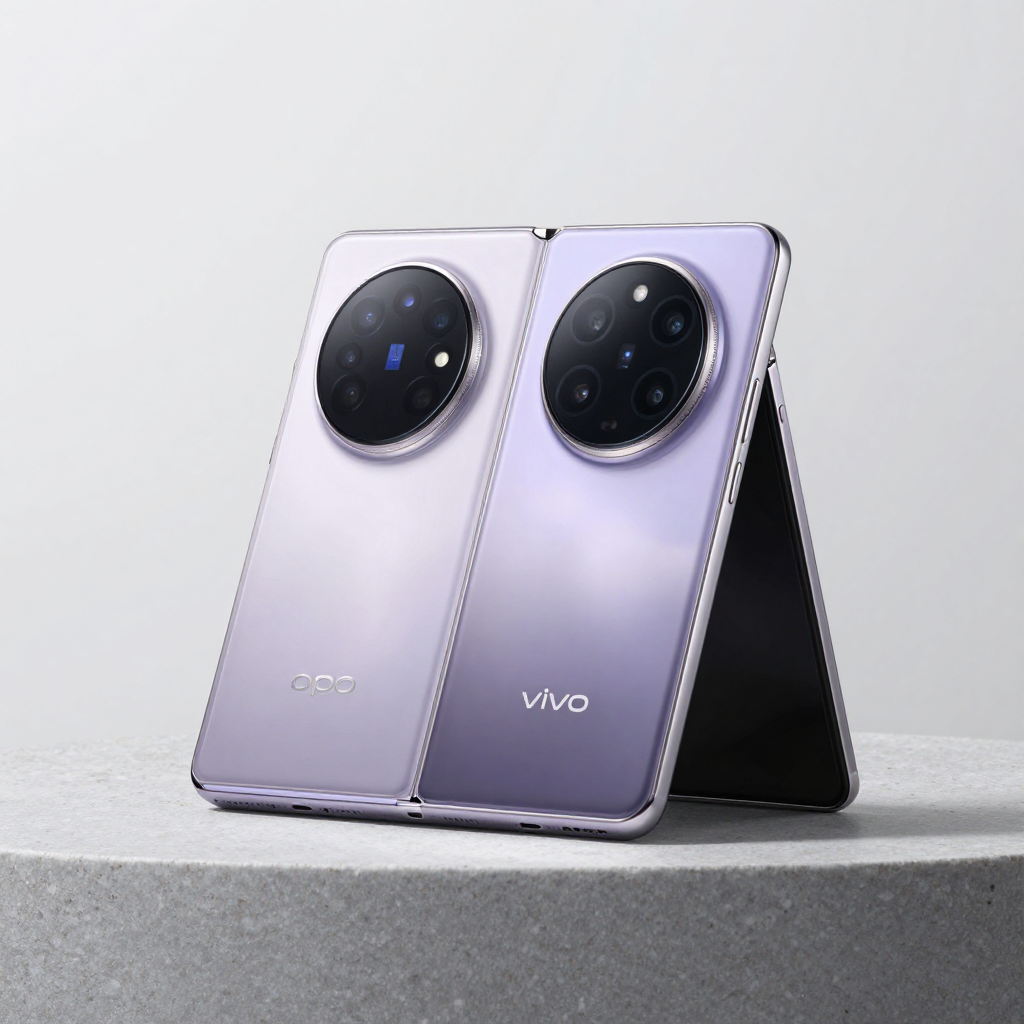 OPPO Find N3 Flip与vivo X Flip外观对比展示