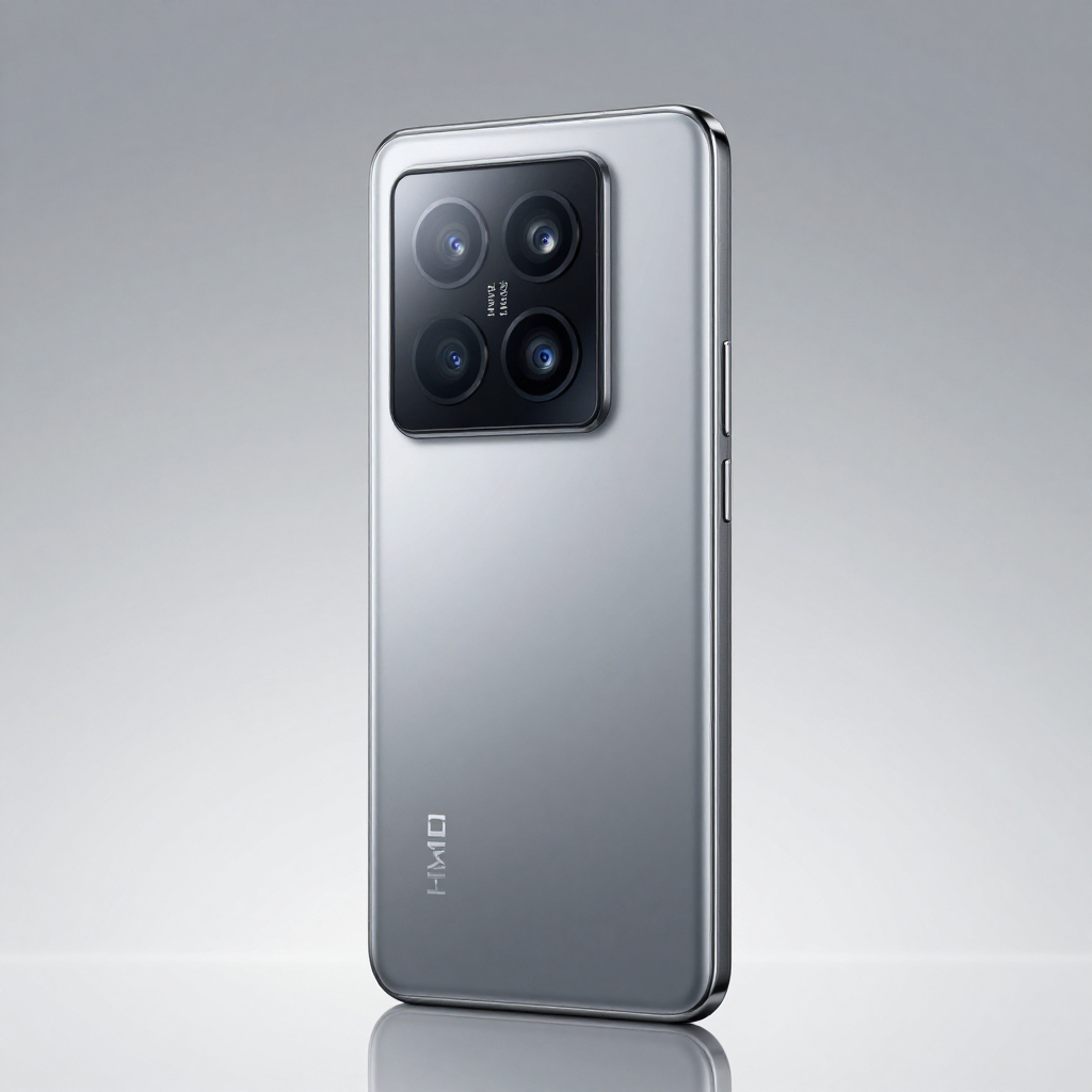 HMD Ultra Lite 手机背面金属质感特写