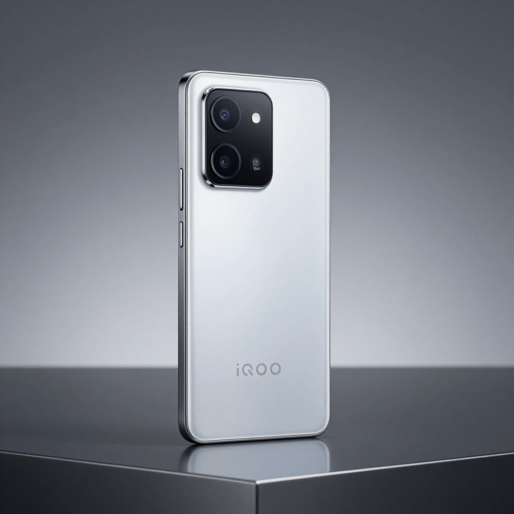 iQOO Z9 Turbo 手机正面与背面展示，突出屏幕与电池标识