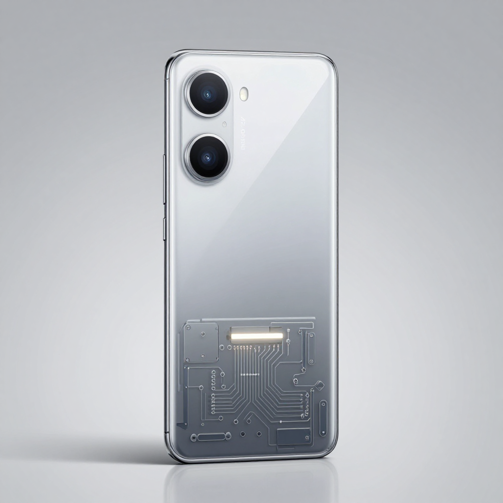 Nothing Phone 2 背面透明设计与Glyph灯效特写