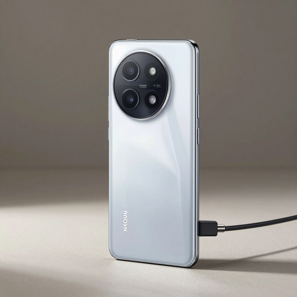 Meizu 21 无界屏设计特写，展示四边等宽效果
