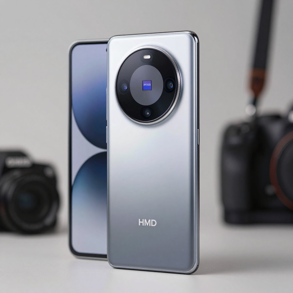 HMD手机系列展示与经典设计元素特写