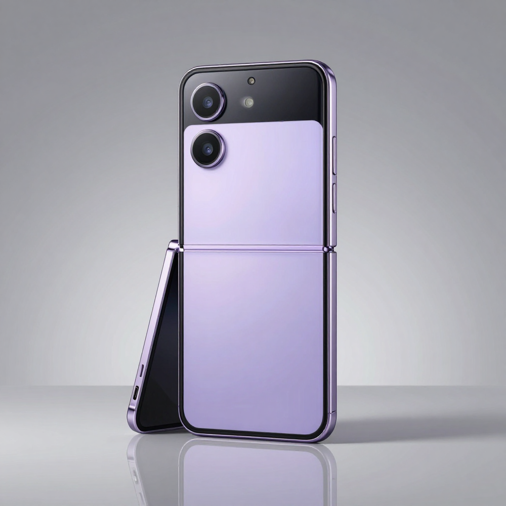 Moto Razr折叠屏手机展开与闭合状态对比图